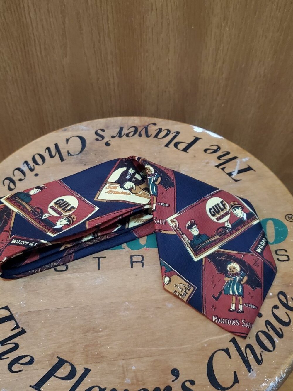 vintage advertising novelty tie